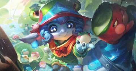 刷到英雄联盟新皮肤设计稿时，我正和海外表弟视频——他盯着加载界面叹气：‘这青蛙雨衣真可爱，可惜我卡成PPT’